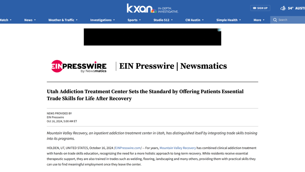 Local Rehab Press Release For SEO Backlinks